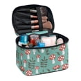 thumbnail image 1 of HELLHERO Store and Organize 8.86 x 6.5 x 5.9 Inches Lightweight Travel Cosmetic Bag Organizer Multi-Function Makeup Organizer Makeup Organizer Mushroom, 1 of 5