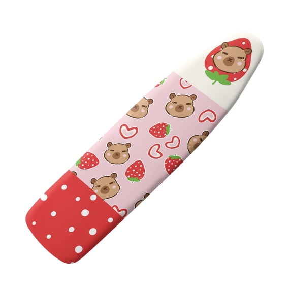 HELLHERO Strawberries Capybara Ironing Board Cover, 15 * 54inch, Fit Most Standard Boards, Ironing Accessory, Home Decor
