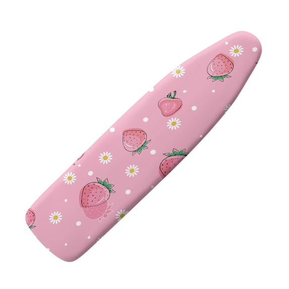 HELLHERO Strawberry Elastic Edge Ironing Board Covers 3 Fasteners Ironing Board Cover for Women(Not Heat Insulating)