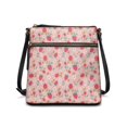 thumbnail image 1 of HELLHERO Strawberry Floral Pattern Ladies Shoulder Bag, Lightweight Satchel Bag Waterproof Stylish Sling Bag for Everyday Work, 1 of 7