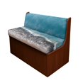 thumbnail image 1 of HELLHERO Stretch Camper Cushion Covers Compatible with Chair Dinette Booth, RV Dinette Cushions Covers for Sofa Cushion, Ocean Wave Beach Print, 1 of 8