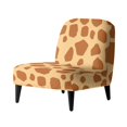 thumbnail image 1 of HELLHERO Stretch Elastic Bottom Armless Accent Chair Cover Non Slip Easy to Install Armless Accent Chair Protector for Study, Giraffe Print, 1 of 8