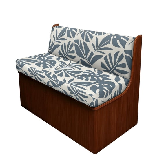 HELLHERO Stretch Polyester Fabric Camper Cushion Covers Compatible with RV Home, RV Dinette Cushion Covers for Sofa Booth Seat, Monstera Leaf Print