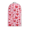 thumbnail image 1 of HELLHERO Striped Heart Dust Cover for Kitchen Counter Protective Lightweight Kitchen Blender Dust Covers, 1 of 6