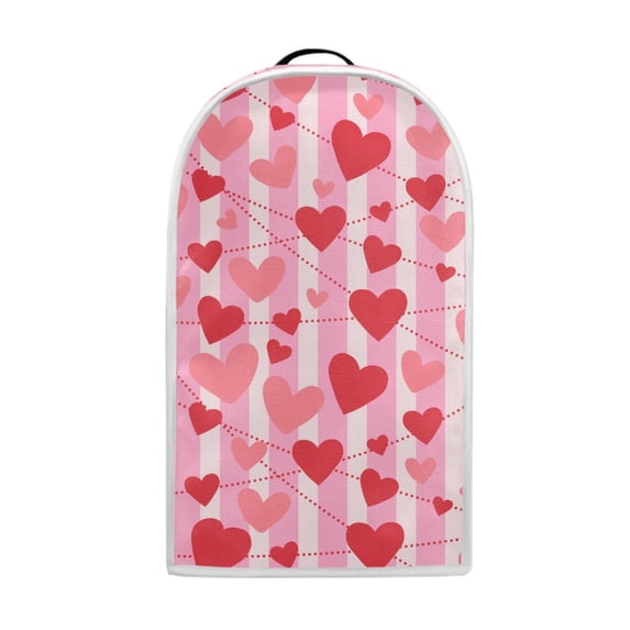 HELLHERO Striped Heart Dust Cover for Kitchen Counter Protective Lightweight Kitchen Blender Dust Covers