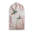 thumbnail image 1 of HELLHERO Stylish Coffee Machine Dust Cover Handle Polyester for Kitchen Counter, Hummingbird Floral Pattern, 1 of 6