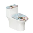thumbnail image 1 of HELLHERO Stylish Gifts for Modern Bathrooms Elastic Bottom Toilet Lid Seat Cover Universal Fits All Toilet Shapes Dustproof, 1 of 8
