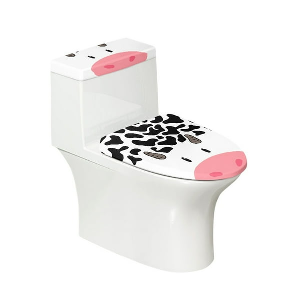 HELLHERO Stylish Polyester Toilet Lid Covers, Elastic Bottom, Universal Fits All Toilet Shapes, Stretchy Fabric