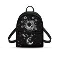 thumbnail image 1 of HELLHERO Sun Moon Star Print Travel Back Pack Lightweight Small Backpack for Work Dating, Polyester Easy to Carry Mini Backpack, 1 of 8