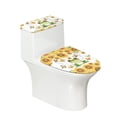 thumbnail image 1 of HELLHERO Sunflower Butterfly Durable Bathroom Toilet Lid Cover Set Universal Elastic Edge for Bathroom Home, 1 of 8
