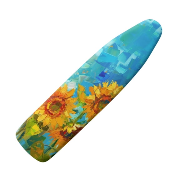 HELLHERO Sunflower Ironing Board Cover for Tailor Elastic Edge with 3 Hook and Loop Fastener Strap Hook and Loop Autumn