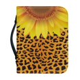 thumbnail image 1 of HELLHERO Sunflower Leopard Print Bible Cover, Protective PU Leather Church Bible Bag for Prayer Christian Prayer, Large Capacity Bible Covers, 1 of 12