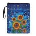 thumbnail image 1 of HELLHERO Sunflower Pattern Book Protector Book Organzoer Holder Polyester Zipper Notebook Wraps with Decorative Design for Textbooks for Reusable, 1 of 7