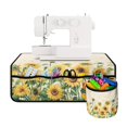 thumbnail image 1 of HELLHERO Sunflower Pattern Sewing Machine Mat to Keep Sewing Accessories Fabric Polyester with Storage Cylinder Protective Mat Storage for Most Sewing Machines, 1 of 5
