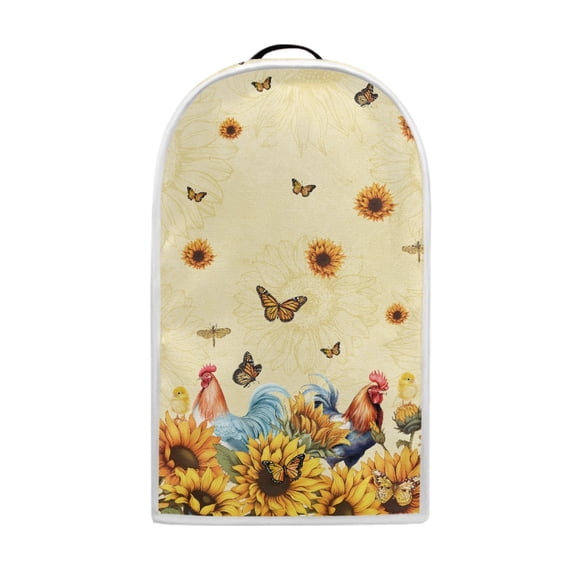 HELLHERO Sunflower Rooster Multifunctional Kitchen Blender Dust Cover for Coffee Maker Protection Polyester Food Processor Cover