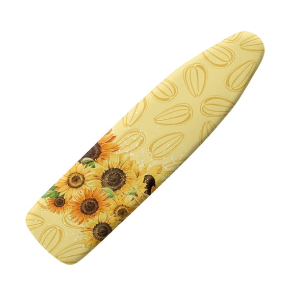 HELLHERO Sunflower Seed Design Ironing Board Covers Elastic Edge Quick Install Ironing Board Protector Cover Easy Fit 15x54 Inch