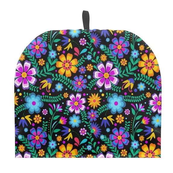 HELLHERO Tea Cozies Covers Floral Pattern Polyester Canvas Keep Warm for Gift