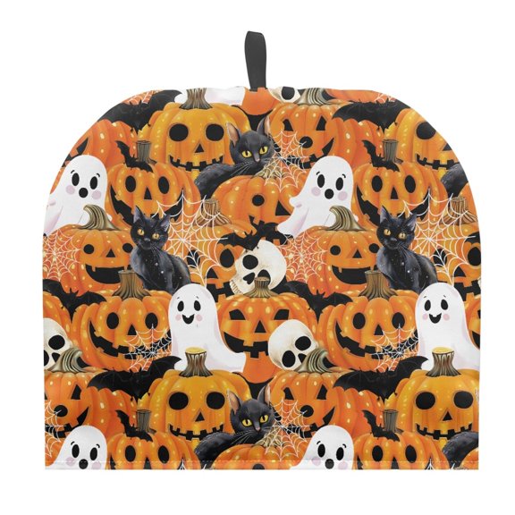 HELLHERO Tea Cozies Covers Lightweight Polyester for Kitchen, Pumpkin Ghost