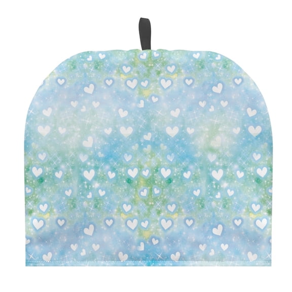 HELLHERO Teapot Cover Dust Proof Keep Warm Polyester Canvas Creative Gifts, Heart Pattern