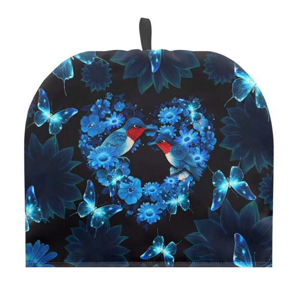 HELLHERO Teapot Insulated Cosy Lightweight with for Heart-shaped hummingbird pattern Heart-shaped hummingbird pattern