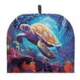 thumbnail image 1 of HELLHERO Teapot Protective Insulation Lightweight Polyester Canvas Insulate Tea Pot, Turtle Coral Design, 1 of 3