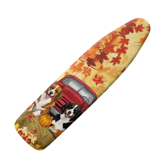 HELLHERO Thanksgiving Theme Ironing Board Covers Non-Slip Polyester Fabric Washable Dustproof Covers Ironing Board Dustproof Cover(Not Heat Resistant)