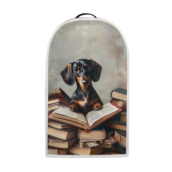 HELLHERO There is only one dust cover Blender Dust Cover with Blender Protection Polyester Mixer Cover, Dachshund and Book
