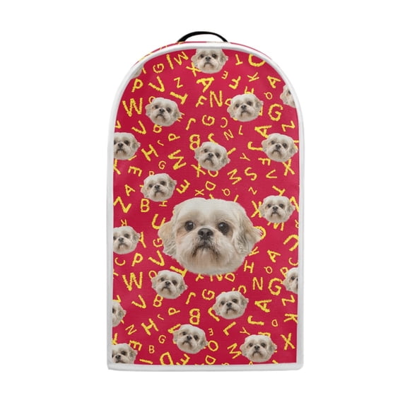 HELLHERO There is only one dust cover Food Processor Cover Stylish Polyester for Home Kitchen, Puppy Letter Pattern