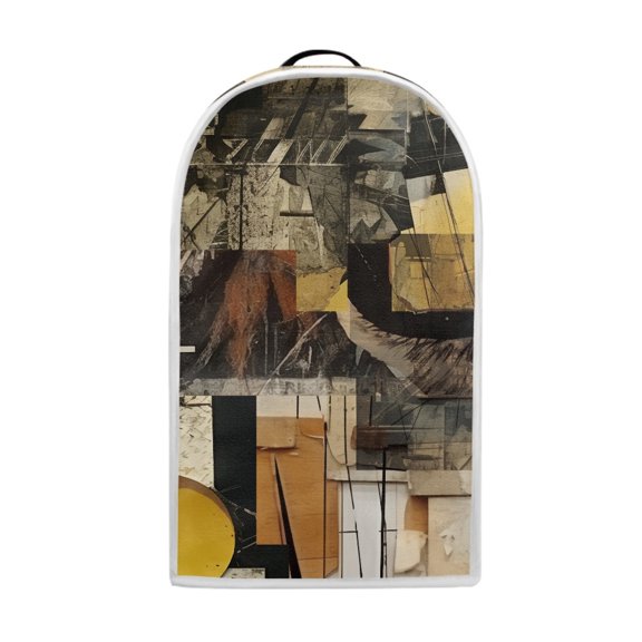 HELLHERO Thickened Mixer Cover for Kitchen Polyester, Elastic, Univesal, Abstract Geometric Collage