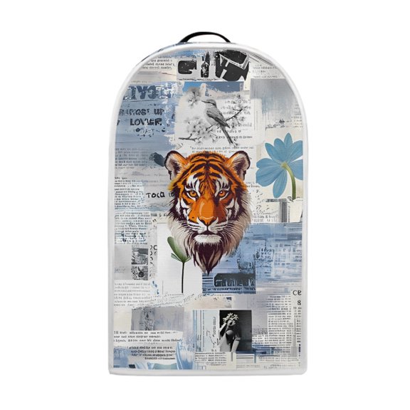 HELLHERO Tiger Collage Print Mixer Cover for Home Kitchen Elastic, Oil Proof Kitchen Appliance Protections 15.94"H x 9.45"L x 7.28"W