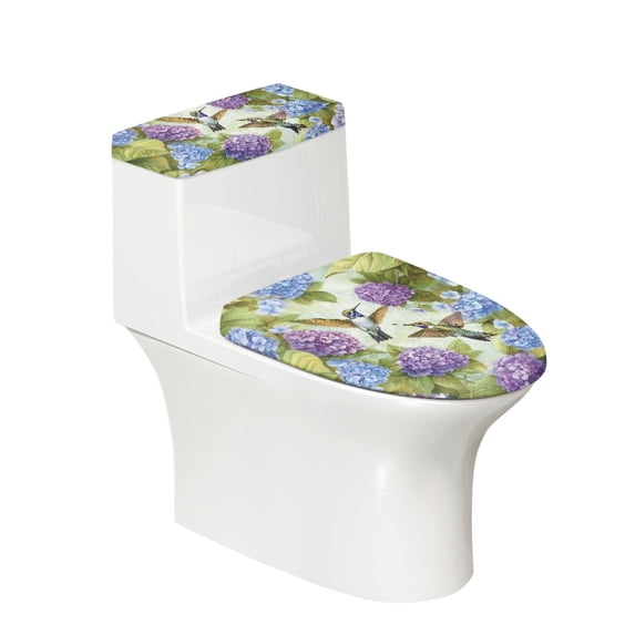 HELLHERO Toilet Bowl Cover for Stretch Elastic Fabric Fits All Toilet Shapes Easy Care Non-Slip Universal Dustproof Comfortable and Practical