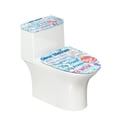 thumbnail image 1 of HELLHERO Toilet Cover Set for Fits All Toilet Shapes Polyester Fabric Soft Machine Washable Stays in Place Stretch Easy to Install Keep Dust Stain Mermaid, 1 of 8