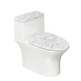 thumbnail image 1 of HELLHERO Toilet Dust Cover Set 2 Piece Set 17x21 Inches Adds Holiday Charm Christmas Gifts Marble, 1 of 6
