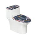 thumbnail image 1 of HELLHERO Toilet Lid Covers Set with Elastic Edge 2-Piece Lid Cover Set for Toilet 17"x21" for Adjustable, 1 of 5