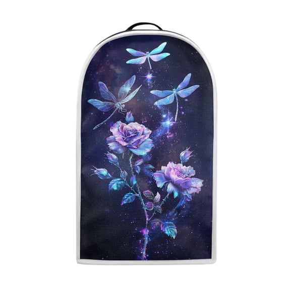 HELLHERO Top Handle Kitchen Blender Dust Covers with Colorful Dragonfly Rose Design & Multifunctional 15.94"H x 9.45"L x 7.28"W