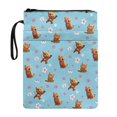thumbnail image 1 of HELLHERO Tote Bags Book Organzoer Holder Polyester Fabric Waterproof Paperback Book Cover with Zipper for Hardcover Books for Protector Wrap Bag, 1 of 8