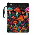 thumbnail image 1 of HELLHERO Tote Bags with Decorative Design Polyester Book Protector with Lightweight for Paperbacks Hardcover Notebook Bible Journal Textbooks Reusable Washable Book Carrying Case Mushrooms, 1 of 8
