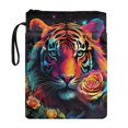 thumbnail image 1 of HELLHERO Tote Bags Easy Carry Book Case Polyester Decorative Design Paperback Book Cover with Handle for Notebook for Reusable, 1 of 8