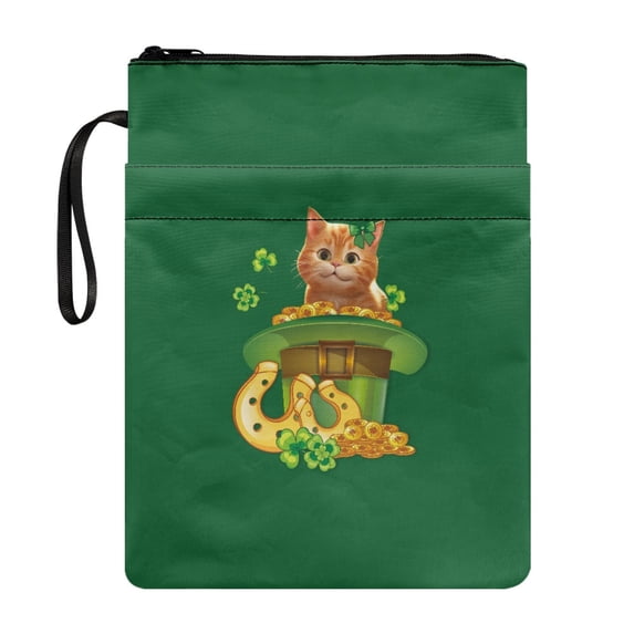 HELLHERO Tote Bags for Reading Lovers, Book Cover Carrying Case, Pocket, Book Organzier Holder for Paperbacks Hardcover Notebook Bible Journal Textbooks