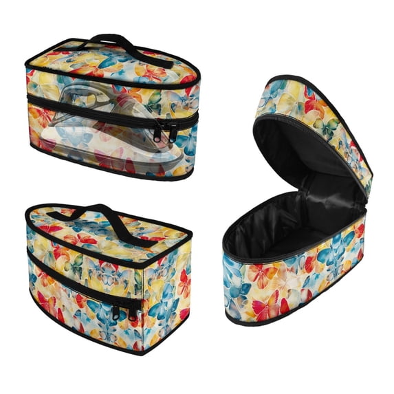 HELLHERO Travel Iron Carrying Storage Bag Butterfly Garment Steamer Box Travel Steamer Holder and Hair Styling Tool, Case Only
