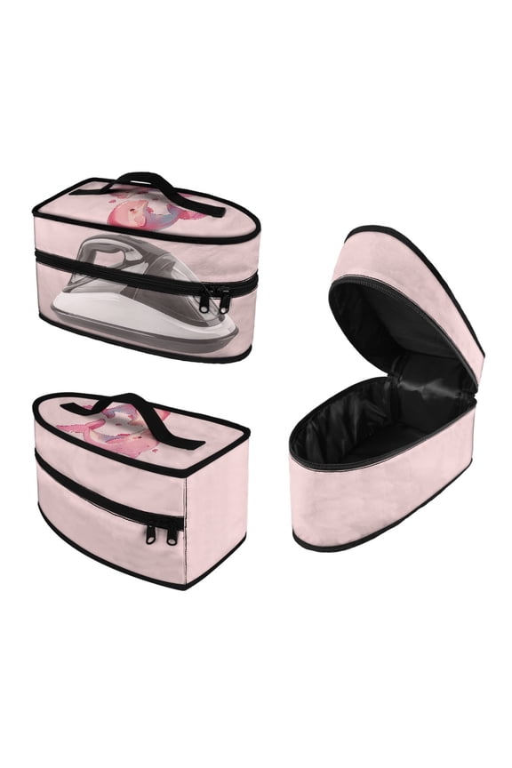 Travel Steamer Carrier Bag Pink Dolphin Universal for Most Iron Ideal for Travel or Storage St.Patrick's Day(Case Only)