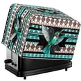 thumbnail image 1 of HELLHERO Tribal Aztec Hummingbird Print 4 Slice Toaster Dust Cover, Bread Machine Cover with Drawstring, Kitchen Bakeware Fingerprint Protector, 1 of 8