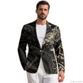 thumbnail image 1 of HELLHERO Tribal Lion Floral Pattern Polyester Classic Fit Sport Coats with Lightweight, With Pockets Versatile Men Suit Set for Prom, 1 of 8