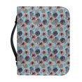 thumbnail image 1 of HELLHERO Tropical Floral Print Church Bible Bag, Lightweight PU Leather Bible Cover Case for Christian Prayer Study Christian Study, Waterproof Book Protector Handbag, 1 of 12