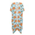 thumbnail image 1 of HELLHERO Tropical Hibiscus Floral Kimono Cover Up - Lightweight Breathable Beachwear for Women | Perfect for Summer Vacation, Poolside & Beach Trips, 1 of 6