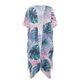 thumbnail image 1 of HELLHERO Tropical Monstera Leaf Kimono Cover Up - Lightweight Breathable Beachwear for Women - Perfect for Summer Vacation, Pool & Resort, 1 of 5