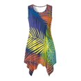 thumbnail image 1 of HELLHERO Tropical Palm Print Summer Dresses, Side Pockets Sundress with Round Neck Non Fade for Beach Vacation, 1 of 8