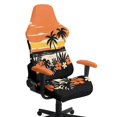 thumbnail image 1 of HELLHERO Tropical Palm Tree 4 Pack Computer Chair Cover with Armrest Covers for Gamer, Non Slip Spandex Gaming Chair Covers with Armchair Slipcovers for Bedroom, 1 of 10