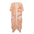 thumbnail image 1 of HELLHERO Tropical Vacation Swirl Abstract Kimono Cover-Up - Lightweight Breathable Loose Fit Bathing Suit Cover Up for Beach & Pool, 1 of 6