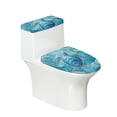 thumbnail image 1 of HELLHERO Turtle Pattern Toilet Covers Set Fits All Toilet Shapes Toilet Seat Lid Cover Set & 2 Pieces Elastic Bottom Soft, 1 of 8